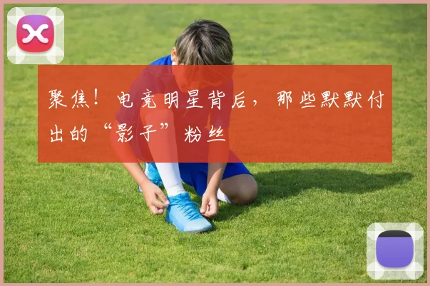 聚焦！电竞明星背后，那些默默付出的“影子”粉丝